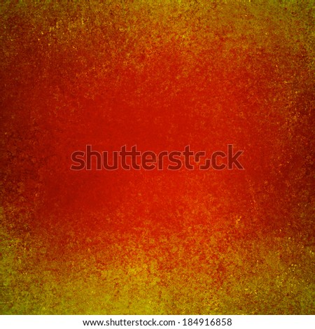 Abstract red gold background. Abstract red center with golden yellow vintage grunge background texture sponged on border. Bright colorful background.