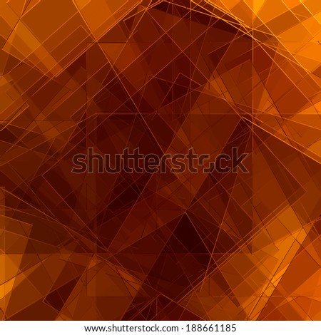 abstract diagonal lines and triangle shapes in random pattern on orange brown background design