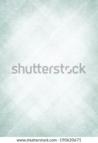 light blue green background, abstract design layout of random diamond pattern with faded white center and soft vintage distressed background texture