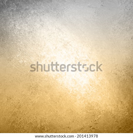 silver gold background with black border and bright white color center spot, vintage grunge background texture design, old gold gray background paper