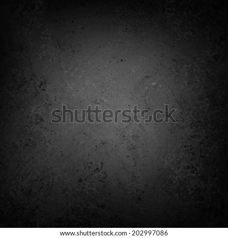 solid black background with gray center light, distressed vintage background texture design, black chalkboard
