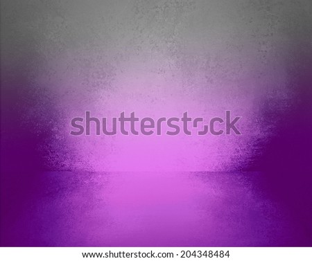 abstract purple background empty room interior wall floor reflection illustration or 3d box display showcase for product ad brochure layout, vintage grunge background texture, blank stage or studio