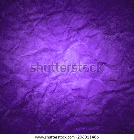 purple background paper bright center and dark vignette border design, wrinkled old paper texture