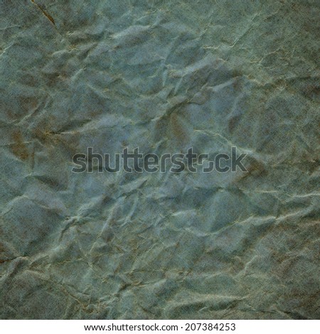 Dark blue gray background paper design, old wrinkled paper, grunge vintage stained blue backdrop