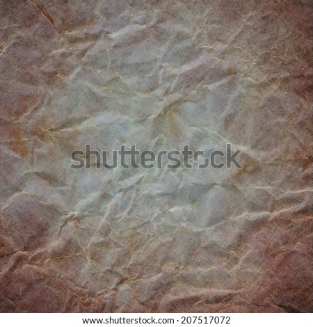 old paper background brown white colors and vintage distressed texture, aged wrinkled or crinkled paper texture