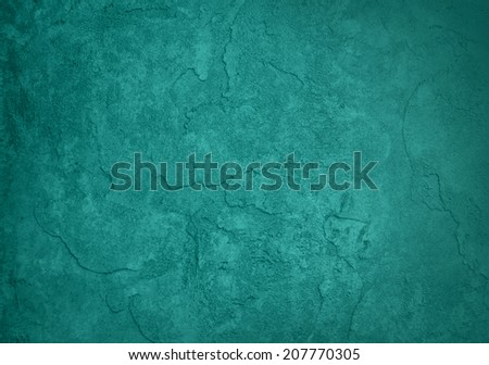 solid blue green background, classy elegant rich teal color and vintage texture background design, blank turquoise blue painted plaster or cement wall