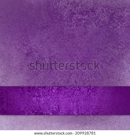 old distressed purple background paper texture design with purple ribbon or stripe