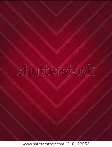abstract red background chevron stripe pattern design, elegant dark red angled lines with vintage texture and vignette border