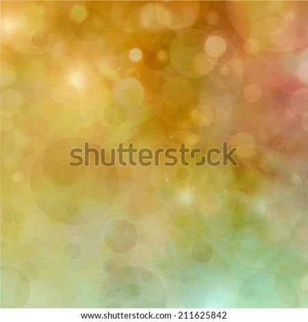 Beautiful gold green bokeh background with shimmering pink gold yellow and white lights with lens flare, festive party background, fantasy night or magical glitter background sparkles