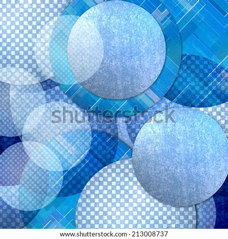 abstract blue background, layers of blue circle shapes in random artistic pattern composition, blue floating balls or bubbles design