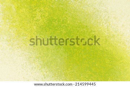 yellow green background with bright color splash design element angled from corner to corner on white, distressed old vintage textured paper with yellow and green crackled painted center