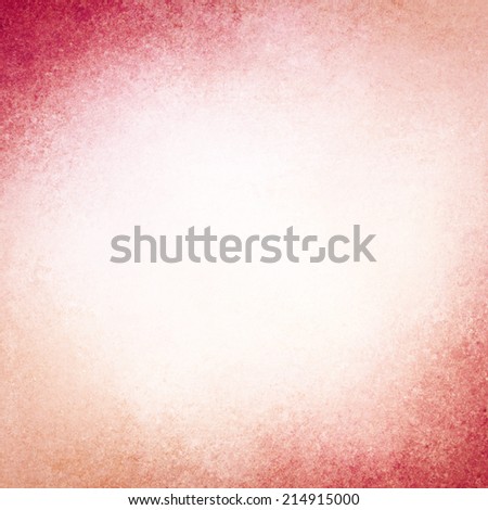 abstract pink background design, border has dark pink and peach color edges of rough distressed vintage grunge texture, pale soft opaque white center