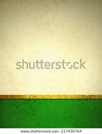 abstract gold background with dark green footer and gold ribbon trim border, beautiful template background layout, luxury elegant gold paper with vintage grunge background texture design