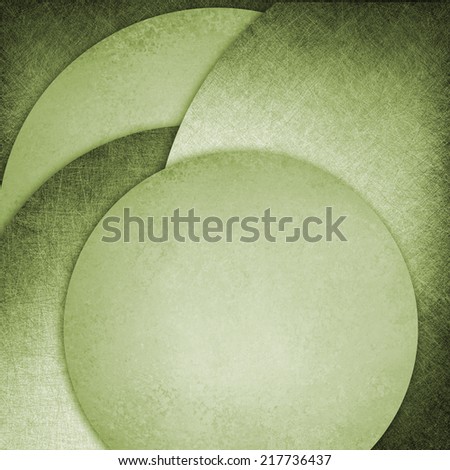 abstract green background, layers of green circle shapes in artistic creative layouts with distressed vintage texture