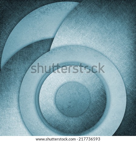 abstract blue background, layers of blue circle shapes in artistic creative layouts with distressed vintage texture