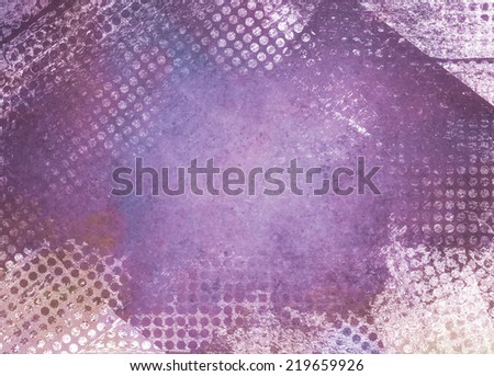 messy grunge purple background paper with textured abstract white grid pattern border