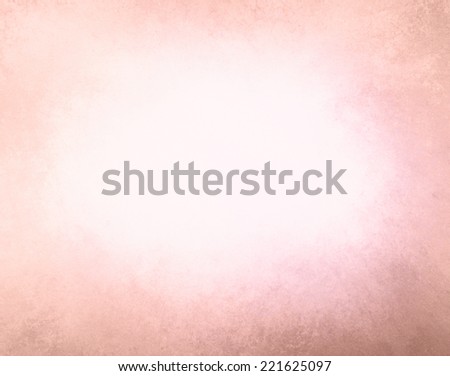 abstract faded pink background, gradient white into pink color, foggy center and darker pink peach grunge texture border