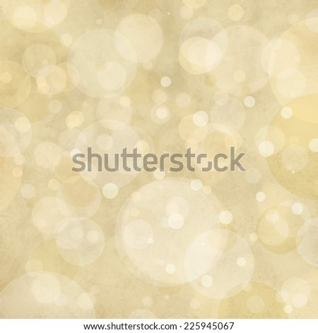 pale gold boken background lights, blurred out of focus falling snow or rain in sky, shiny glittery lights or circle shapes, floating bubble background