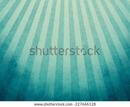 retro blue background layout design with striped pattern angled from top corner like sun beams or rays shining down from heaven or sky. starburst design, light blue and beige abstract background
