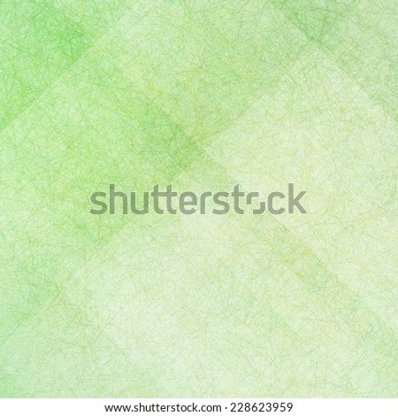 green background with white angled blocks and stripes in abstract pattern with vintage scratch texture design and faint detailed brush strokes