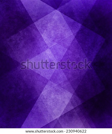 abstract purple background, white striped pattern and blocks in diagonal lines with vintage purple texture and black border