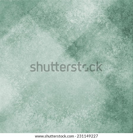 dull faded green background with white angled blocks and stripes in abstract pattern with vintage scratch texture design and faint detailed brush strokes