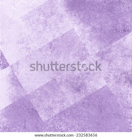 purple background with white angled blocks and stripes in abstract pattern with vintage scratch texture design and faint detailed brush strokes
