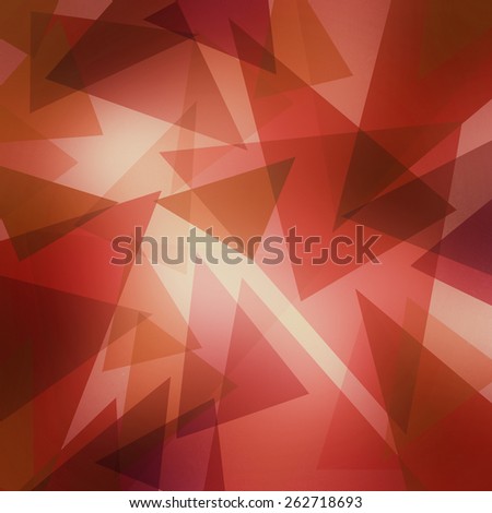 triangle pattern background with random abstract background design and texture, red pink gold and brown triangles layered on off white background