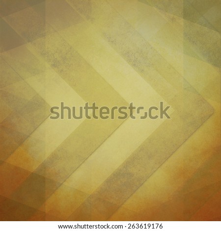 faded vintage background in yellowed brown colors with large chevron stripe pattern with faint overlay of angled low poly shapes