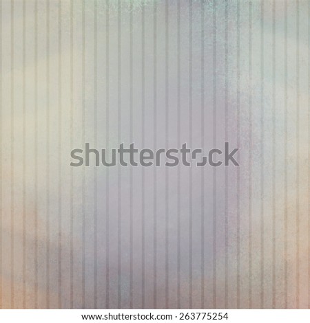 faded vintage background in yellowed blue and brown color grunge stains and faint pinstripe or striped pattern background with abstract shape overlay