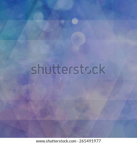 blue background with faded low poly triangle design with bokeh and grunge double exposure effect