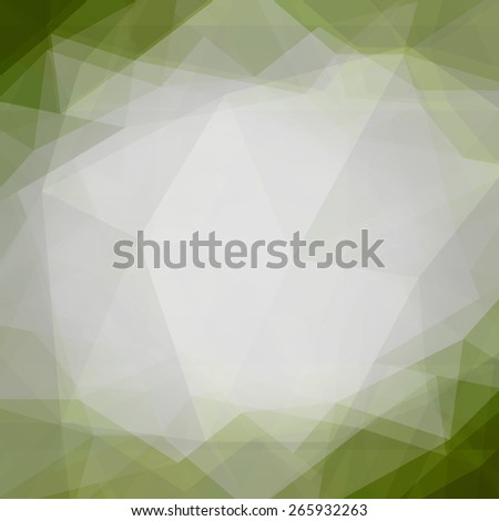 abstract green white and yellow low poly background with triangle shapes design element, rumpled paper