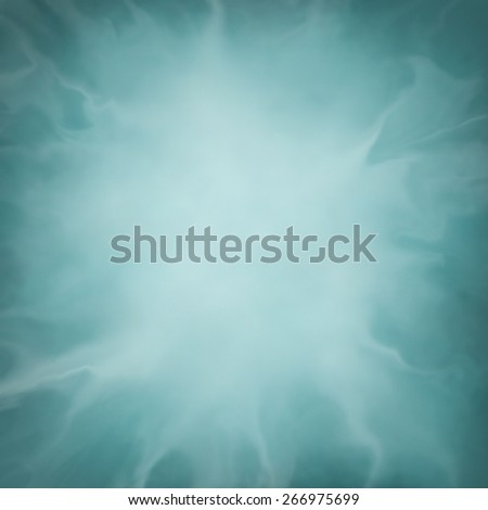 beautiful blue background with cool abstract smoke or cloud center design element for typography text or product display