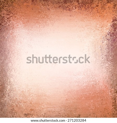 peach background with vintage grunge background texture and peeling messy paint illustration