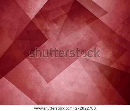 red triangle background. elegant layers of blocks and triangular shapes in random pattern. Burgundy red color.