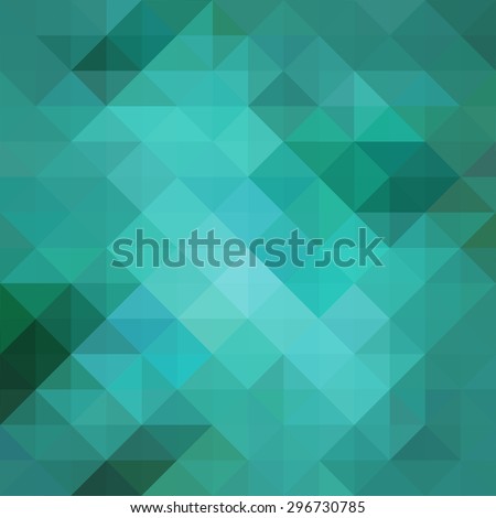 abstract blue low poly background with facets, teal blue triangle and square shapes in geometric modern pattern design, trendy cool 3d pattern design with gloss or shiny stained glass mosaic style