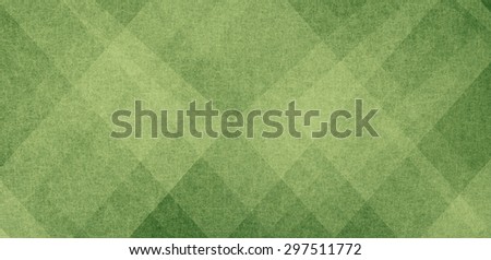 Abstract green background image. Pattern design on old vintage background. Textured green paper. Diagonal block pattern. Geometric shapes and line design elements. Christmas background pattern.