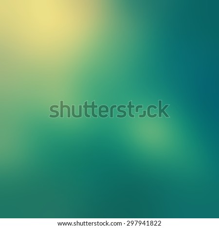 blurred sky blue background with yellowed bokeh lights and filter effect