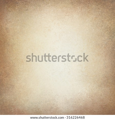 old vintage paper background. off white background with pale golden brown border texture and soft lighting. neutral background