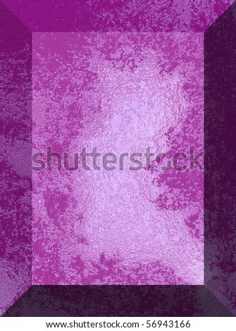 beveled purple frame or trophy plate