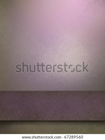 soft faded purple background with highlight, texture, graphic art design layout, darker purple stripe for copy space to add your own text, title, or image