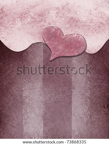stock photo love background with heart shape symbol in antique grunge
