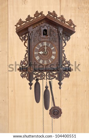 Antique cuckoo clock,  (made in 1798)