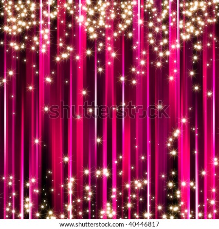 sparkle pink stars background