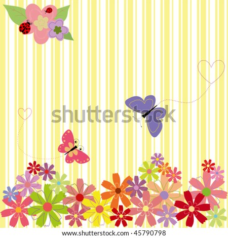 wallpaper springtime. stock vector : Springtime
