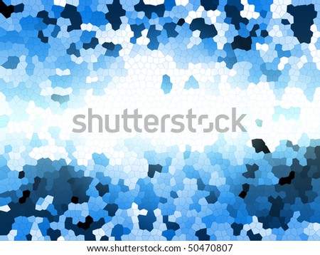 mosaic wallpaper. stock photo : Abstract blue mosaic wallpaper