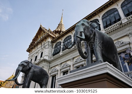Thailand, Bangkok, Imperial Palace, Imperial city, the facade of the Palace