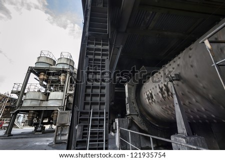 Italy, Maddaloni (Naples), cement factory, blast furnace