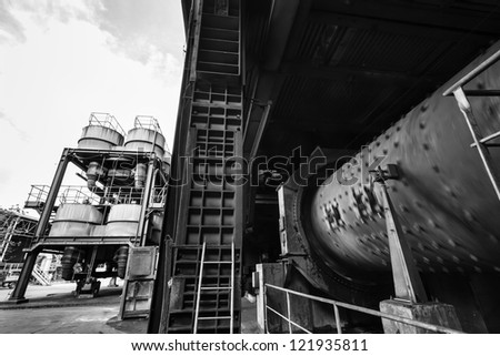 Italy, Maddaloni (Naples), cement factory, blast furnace