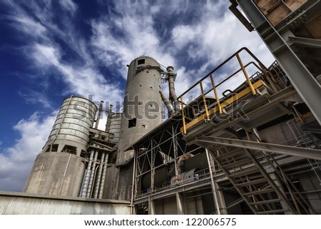Italy, Maddaloni (Naples), cement factory
